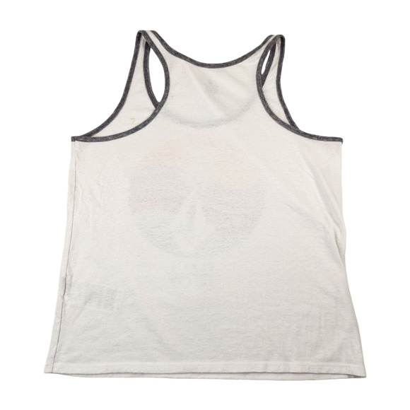 Volcom Tank Top Womens Medium White Hawaii Hawaiian Pineapple Surf Wave Graphic - Picture 3 of 10